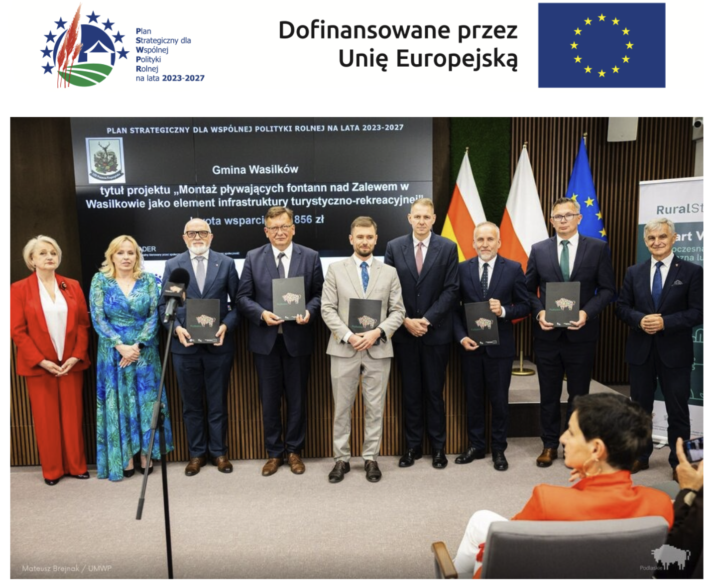 18 czerwca 2026 r. Burmistrz Czarnej Białostockiej podpisał umowę o przyznaniu pomocy w ramach interwencji I.13.1 LEADER/Rozw&oacute;j Lokalny Kierowany przez Społeczność. W ramach zadania pn. 